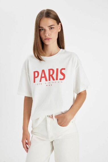 تی شرت زنانه دفاکتو | D5276AX24AU Defacto