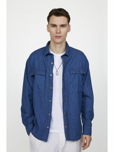 پیراهن جین مردانه تودورز کد 27357 | TUDORS