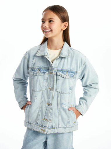 کت جین دخترانه ال سی وایکیکی کد W44215Z4 | LCW Kids