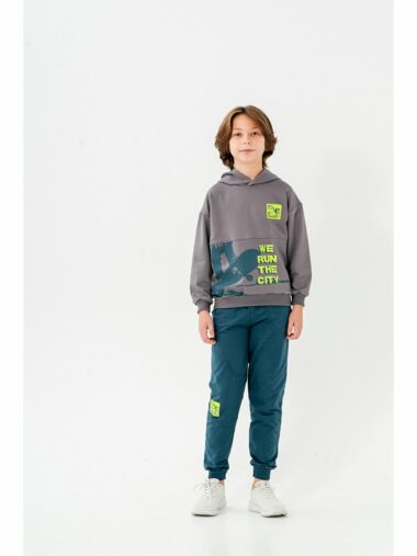 ست لباس ورزشی پسرانه میسیل کیدز کد EC-6233-TK | Mışıl Kids