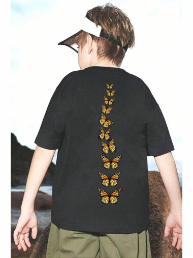 تی شرت پسرانه اوی گونتارز کد CCK-TSH-SIYAH-KRALKE | uyguntarz