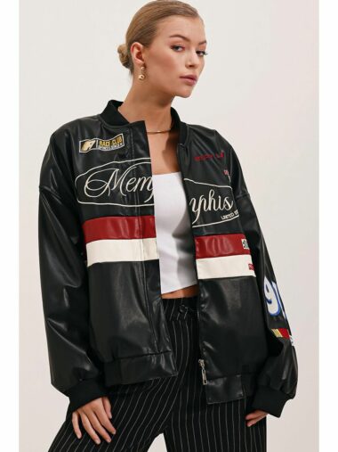 کت چرم مصنوعی زنانه بیگ دارت کد 0698BGD19 – 19351 | Bigdart