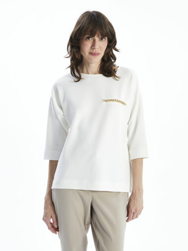 تی شرت زنانه ال سی وایکیکی کد W4KO24Z8 – R9J | LCWAIKIKI Basic