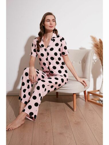 ست پیژامه زنانه للا کد 6110290 – 20024 | Lela