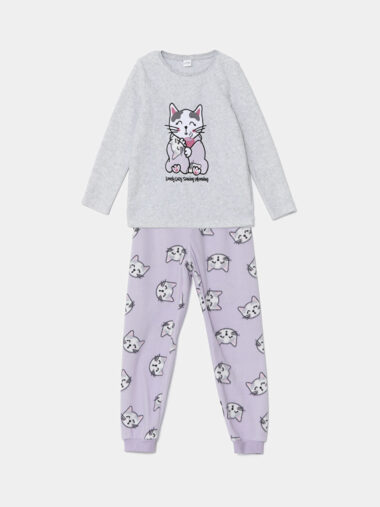 ست پیژامه دخترانه ال سی وایکیکی کد W4FF63Z4 – CT3 | LCW Kids