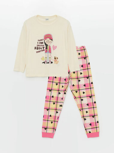 ست پیژامه دخترانه ال سی وایکیکی کد W46634Z4 – FRC | LCW Kids