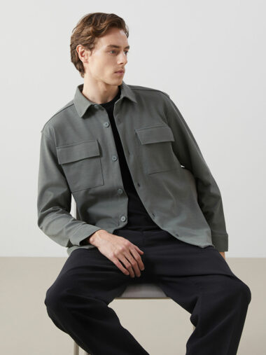 کت پیراهن مردانه ال سی وایکیکی کد S55716Z8 – SXQ | LCW Vision