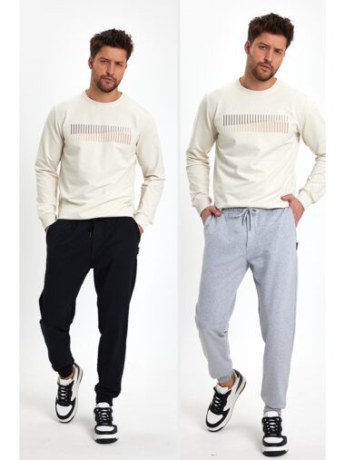 شلوار جاگر گرمکن ورزشی مردانه متالیک کد MTLCEO09 – 37430 | MMETALIC