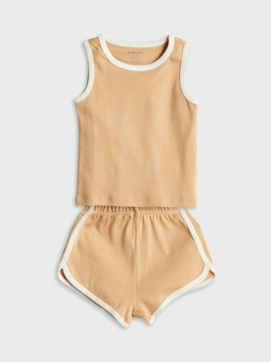 ست پیژامه با شلوارک نوزاد پسر ال سی وایکیکی کد  | LCW baby