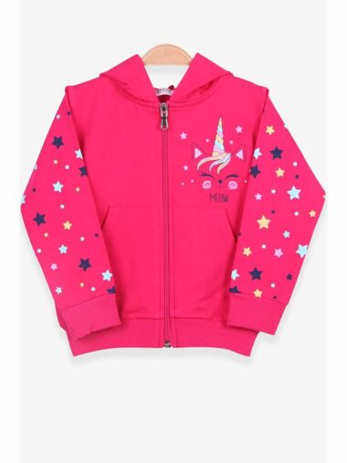 سویشرت زیپ دار نوزاد دختر بریز کد  | Breeze