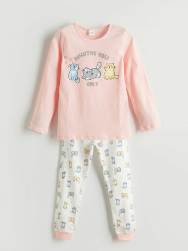 ست پیژامه دخترانه ال سی وایکیکی کد S5NO23Z4 – FZE | LCW Kids