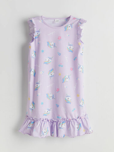 لباس شب دخترانه ال سی وایکیکی کد S5FK86Z4 – LSA | LCW Kids