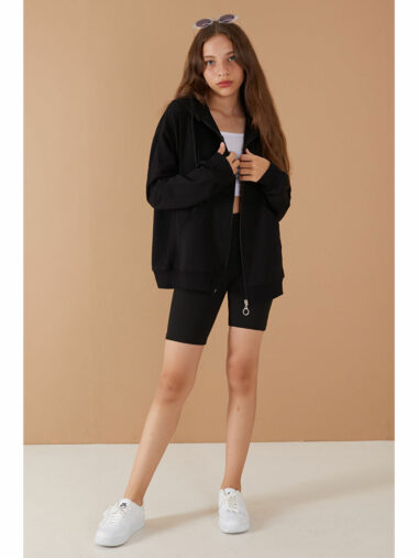 سویشرت زیپ دار دخترانه جاسین مینی کد GRPCM00019202 – 19351 | Cansın Mini