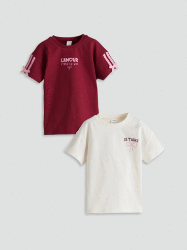 تی شرت دخترانه ال سی وایکیکی کد S5OE04Z1 – HFC | LCW Kids