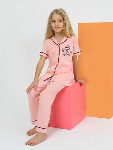 ست پیژامه دخترانه ویتمو کد 2457 – 20024 | Vitmo