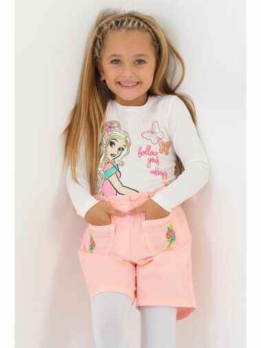 شورت دخترانه زیپ کیدز کد 1017819 – 20024 | Zepkids