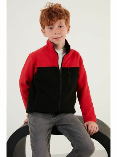 سویشرت زیپ دار پسرانه للا کد 5905001 – 37333 | Lela