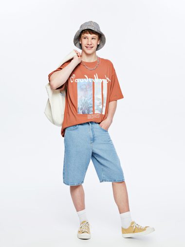 شورت پسرانه ال سی  وایکیکی اورجینال | S5QT45Z4 LCW Young