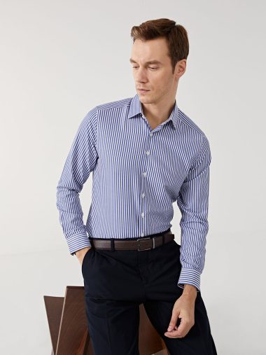 پیراهن مردانه ال سی وایکیکی اورجینال | S4NO40Z8 LCWAIKIKI Formal