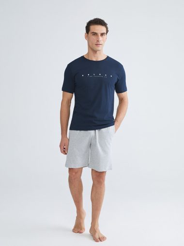 ست پیژامه مردانه ال سی وایکیکی اورجینال | S5SH84Z8 LC WAIKIKI