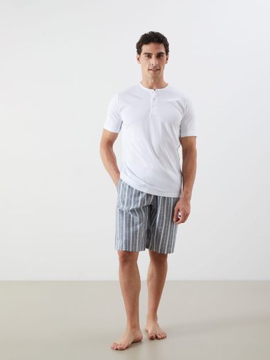 ست پیژامه مردانه ال سی وایکیکی اورجینال | S5R784Z8 LC WAIKIKI