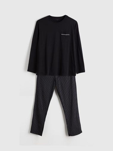 ست پیژامه مردانه ال سی وایکیکی اورجینال | W5LQ97Z8 LC WAIKIKI