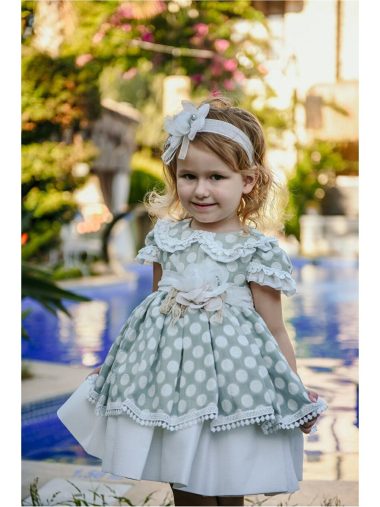 پیراهن بلند نوزاد دختر میالورا اورجینال |  Mialora