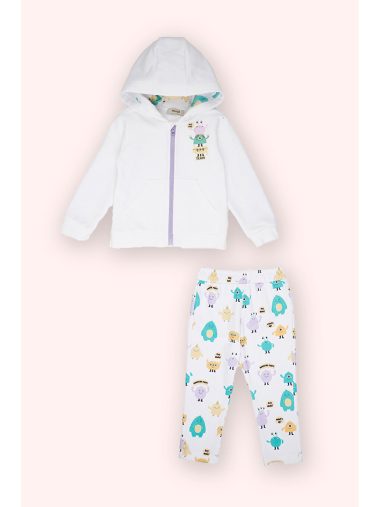 ست لباس ورزشی نوزاد دختر پانچو اورجینال |  پانچو