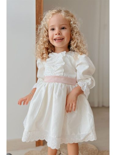 پیراهن بلند نوزاد دختر مابل اورجینال |  Le Mabelle