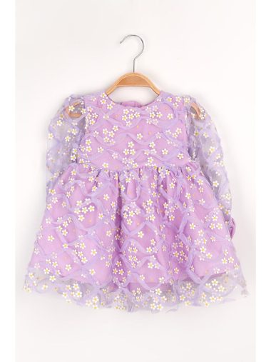 پیراهن بلند نوزاد دختر مابل اورجینال |  Le Mabelle