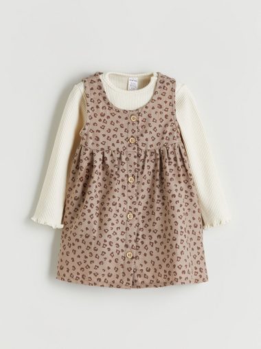 پیراهن بلند نوزاد دختر ال سی وایکیکی اورجینال |  LCW baby