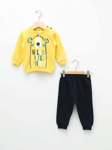 ست لباس ورزشی نوزاد پسر لوجی بیبی اورجینال |  Luggi Baby