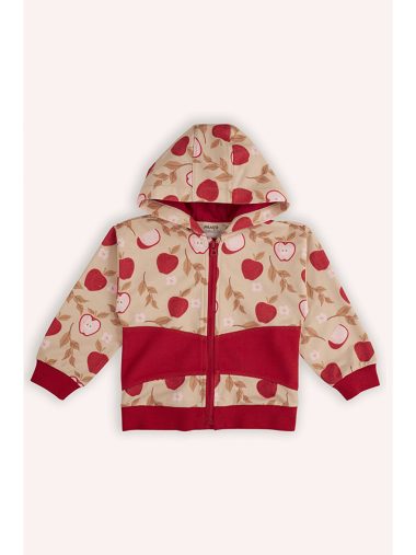 سویشرت زیپ دار نوزاد دختر پانچو اورجینال |  پانچو