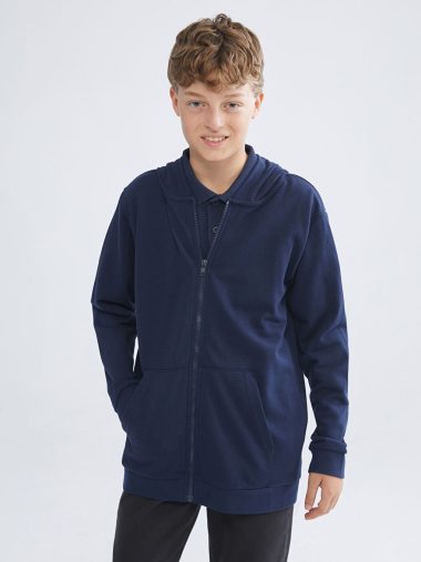 سویشرت زیپ دار پسرانه ال سی  وایکیکی اورجینال | W50276Z4 LCW Kids