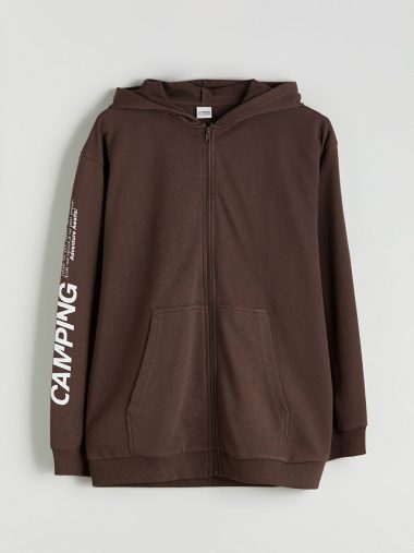 سویشرت زیپ دار پسرانه ال سی  وایکیکی اورجینال | W57136Z4 LCW Kids