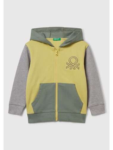 سویشرت زیپ دار پسرانه بنتتون اورجینال | S000434945 United Colors Of Benetton