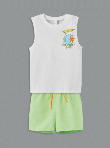 ست مایو پسرانه ال سی  وایکیکی اورجینال | S5MB31Z1 LCW Kids