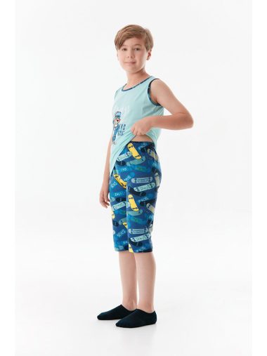 ست پیژامه و شور پسرانه فول مودا اورجینال | S000228922 Fullamoda