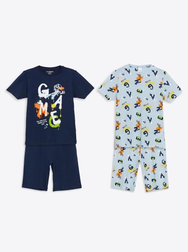 ست پیژامه و شور پسرانه ال سی  وایکیکی اورجینال | S5IF26Z4 LCW Kids