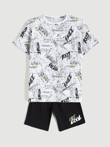 ست پیژامه و شور پسرانه ال سی  وایکیکی اورجینال | S5O951Z4 LCW Kids