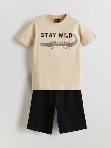 ست پیژامه و شور پسرانه ال سی وایکیکی اورجینال | S5L913Z4 LCW ECO