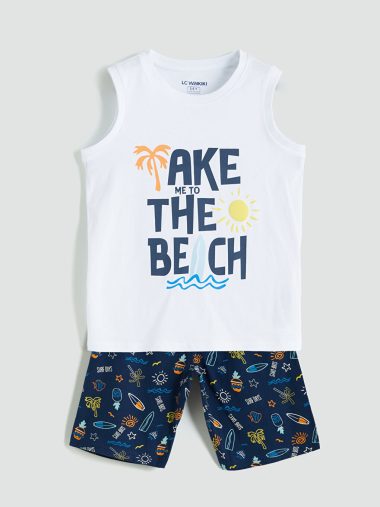 ست پیژامه و شور پسرانه ال سی  وایکیکی اورجینال | S5HM61Z1 LCW Kids