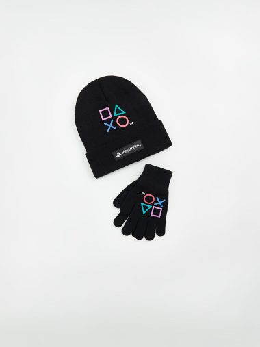 ست شال گردن و کلاه و دستکش پسرانه ال سی وایکیکی اورجینال | W4H874Z4 LCW ACCESSORIES