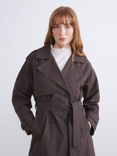 ترنچ کت زنانه ال سی وایکیکی اورجینال | W5K496Z8 LCWAIKIKI Classic