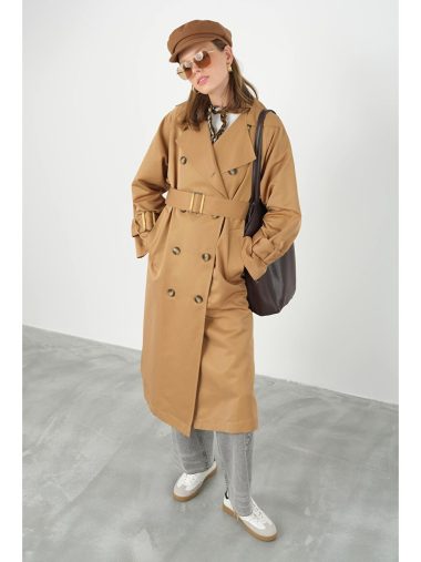 ترنچ کت زنانه HE-QA اورجینال | S000402167 HE-QA