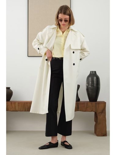 ترنچ کت زنانه HE-QA اورجینال | S000402142 HE-QA