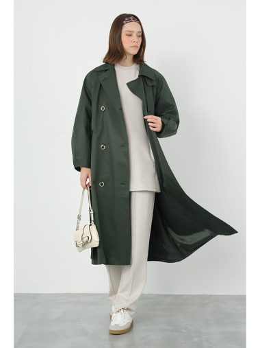 ترنچ کت زنانه HE-QA اورجینال | S000402168 HE-QA