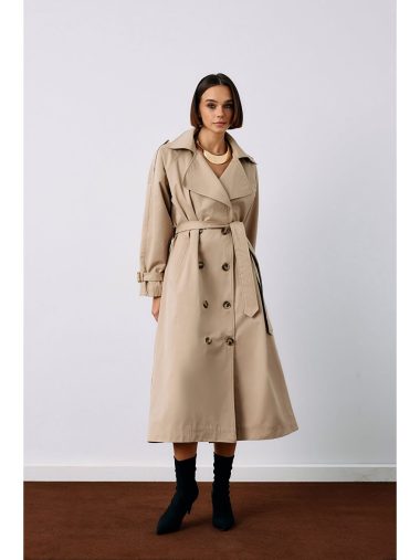 ترنچ کت زنانه ساتین اورجینال | S000324605 SATEEN