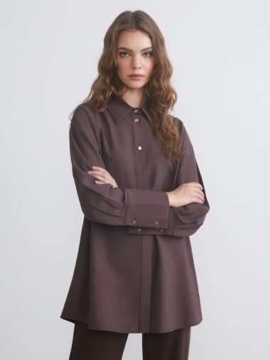 پیراهن تونیک زنانه ال سی وایکیکی اورجینال | W5M956Z8 LCW Modest