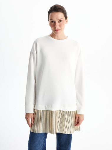 سویشرت تونیک زنانه ال سی وایکیکی اورجینال | W4I252Z8 LCWAIKIKI Basic